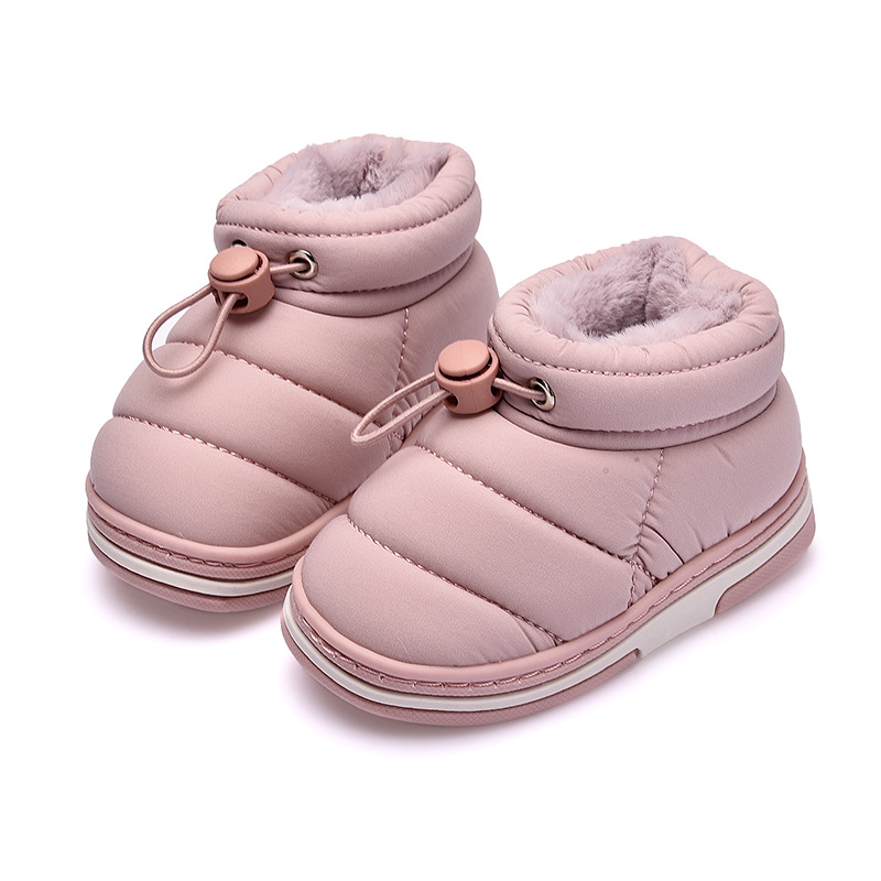 Children's cotton slippers winter cute warm boys and girls home cotton tow bag with baby snow boots a generation 882 Item Picture