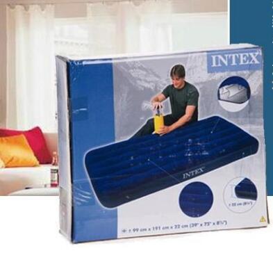 intex充气床家用户外单双人气垫床加大加厚蓝色冲气折叠午休床垫752详情图4