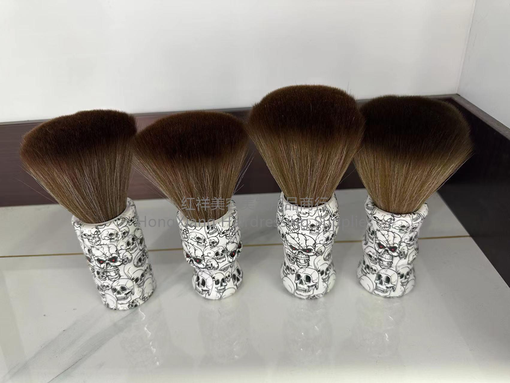 Hairdresser brush Salon Haircutting hair shredding cleaning brush Soft bristle brush Fiber soft neck brush Haircutting sweep brush