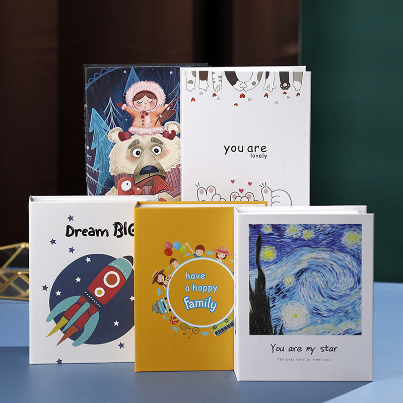 New 5 "6" 7 "photo album This inset family photo album large capacity photo studio thin photo storage book 584 full figure