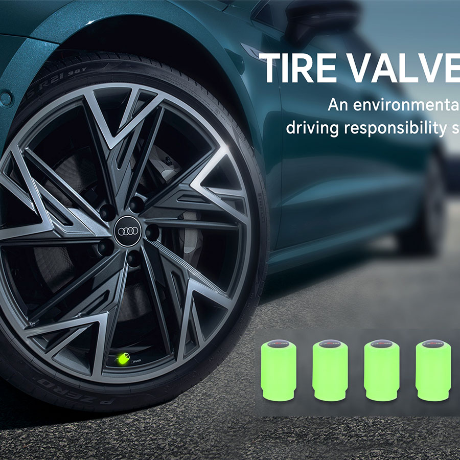 Luminous tire valve cap, car valve cap, motorcycle and electric vehicle vacuum wheel valve cap, luminous valve core cover sleeve details Picture