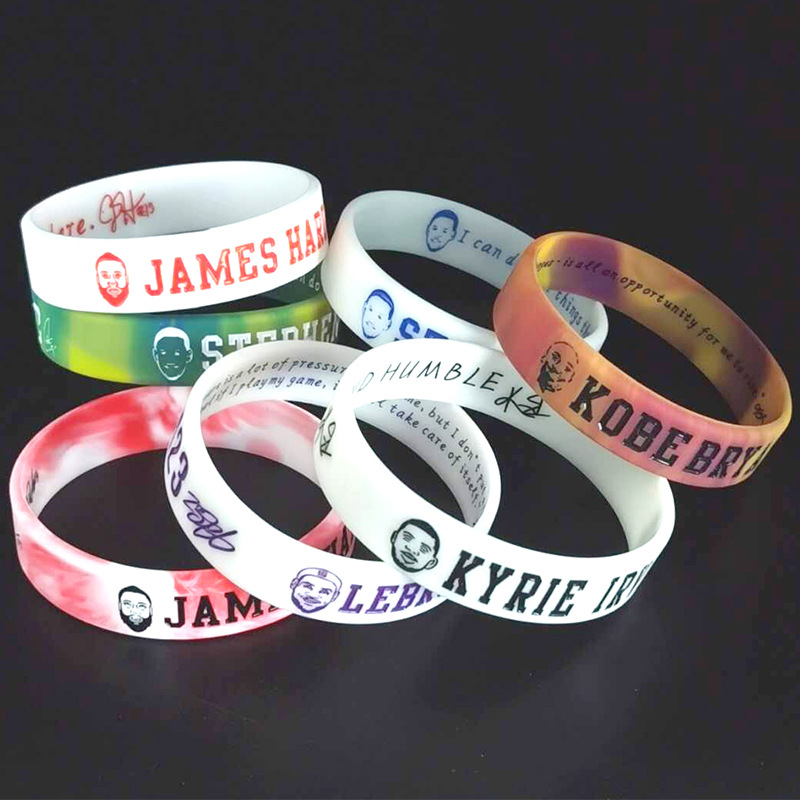 Creative NBA star head silicone bracelet James Kirby Curry Student Basketball glow-in-the-dark Bracelet 173 full figure