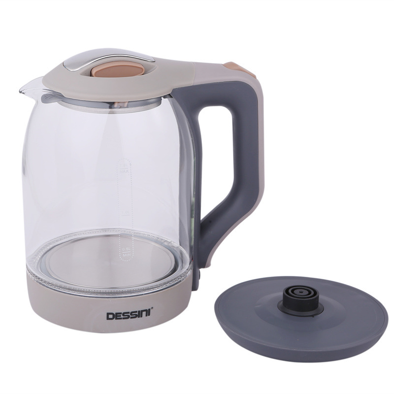 DF99736 Kettle Glass Electric kettle Stainless steel household electric kettle Blue Light with 1.5L kettle Wholesale DF Trding House