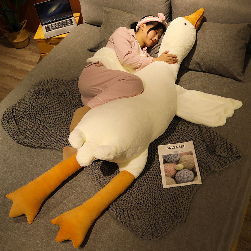 Big White Goose Sleeping Pillow Plush Toy Duck Big Goose Doll Throw Pillow Doll Valentine Gift Wholesale Gift 851