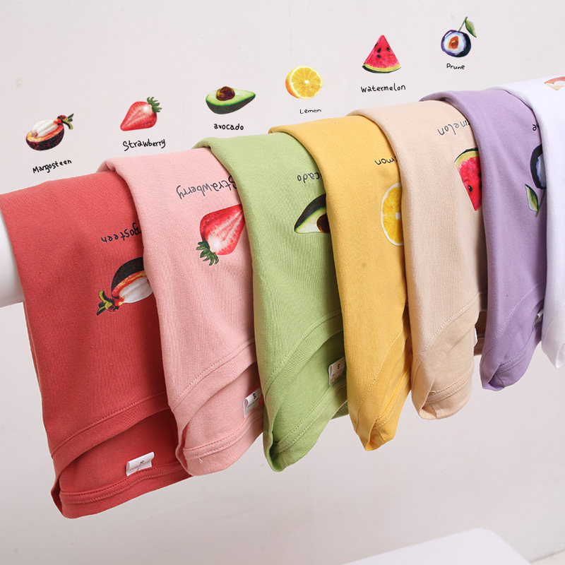 Net red avocado green short-sleeved T-shirt women 2020 summer new student class clothes loose Korean version of all fruit T-shirt 376 details Picture