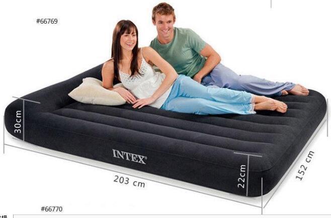 intex充气床家用户外单双人气垫床加大加厚蓝色冲气折叠午休床垫752详情图3