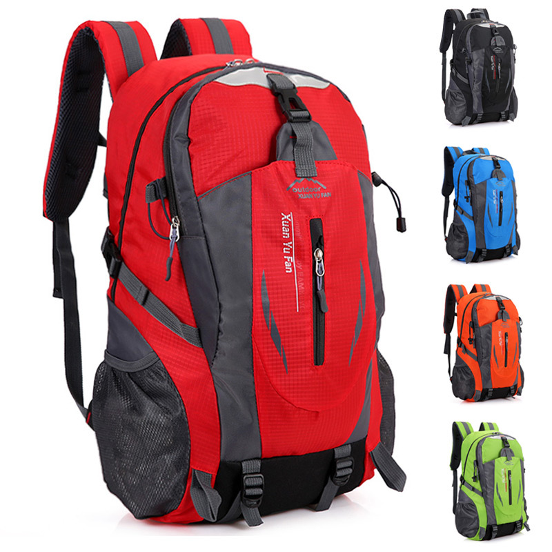 New outdoor mountaineering bag for men and women cycling backpack Korean sports schoolbag leisure travel backpack 40L240 full figure