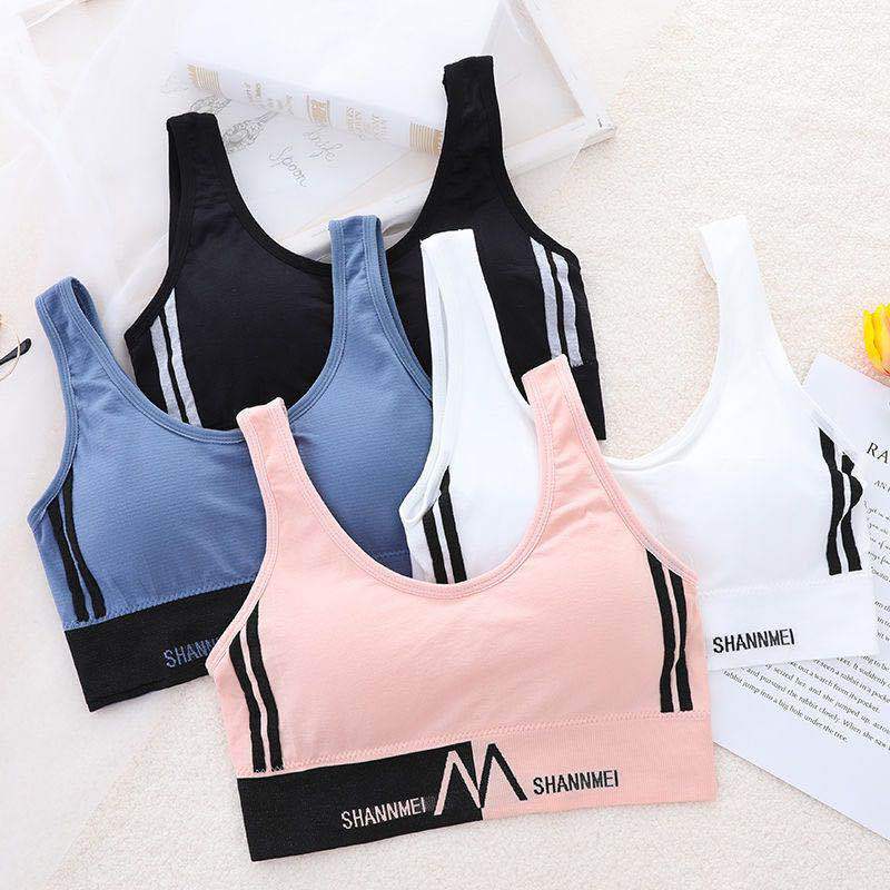 Back no underwire sports shock-proof underwear women's small vest with small chest spread small chest gathering anti-sag bra thin 991 details Picture