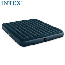 intex充气床家用户外单双人气垫床加大加厚蓝色冲气折叠午休床垫752