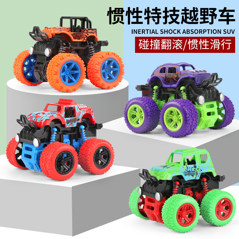 Children's stunt spinning 4X4 SUV inertia Pull-back boy model toy Supermarket night market stall Gift 305 Application Scenario