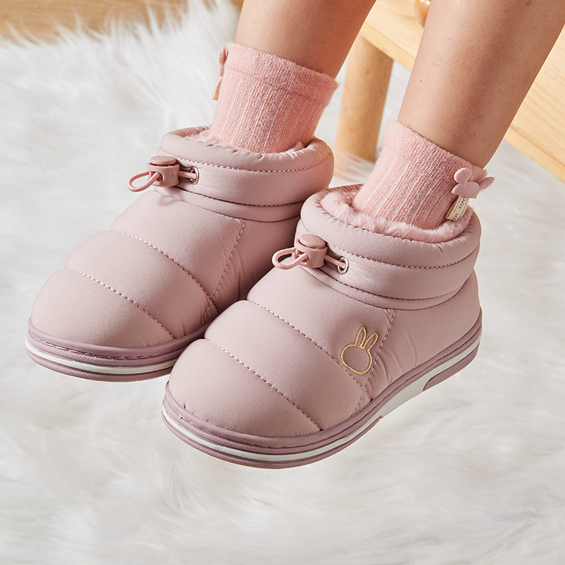 Children's cotton slippers winter cute warm boys and girls home cotton tow bag with baby snow boots a generation 882 full figure
