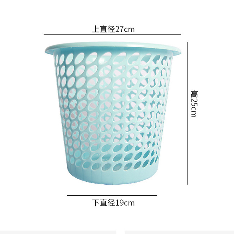 创意北欧简约时尚纸篓镂空垃圾桶卫生间家用摔不破塑料垃圾桶厨房715详情图2