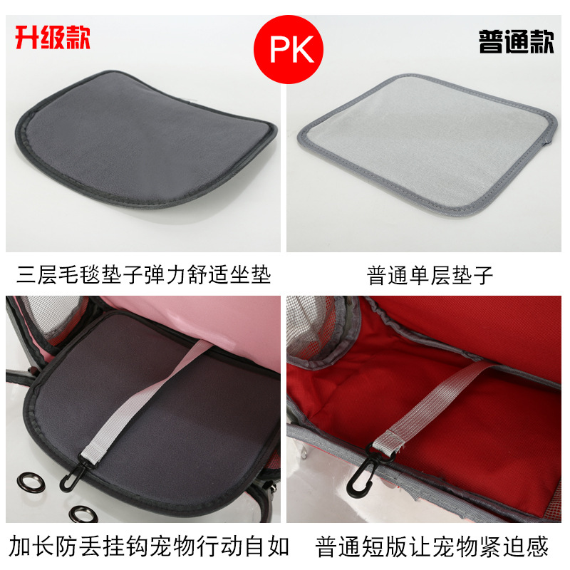 Cat Bag Pet Backpack Go Out portable transparent capsule Pet Bag Go Out Cat Supplies Breathable Backpack 976 Application Scenario