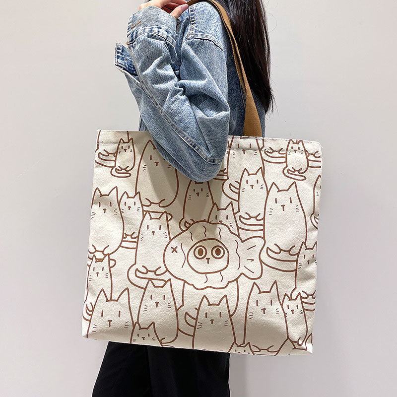 Canvas bag women's large capacity explosive handbag original bag college students shoulder bag wholesale a factory 811 Application Scenario