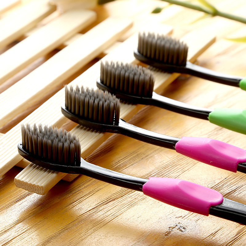 Ai Shukou Korean version bamboo charcoal toothbrush manufacturers directly for adult soft hair ITO independent installation of Tiktoin bamboo toothbrush wholesale 847 Specification drawing