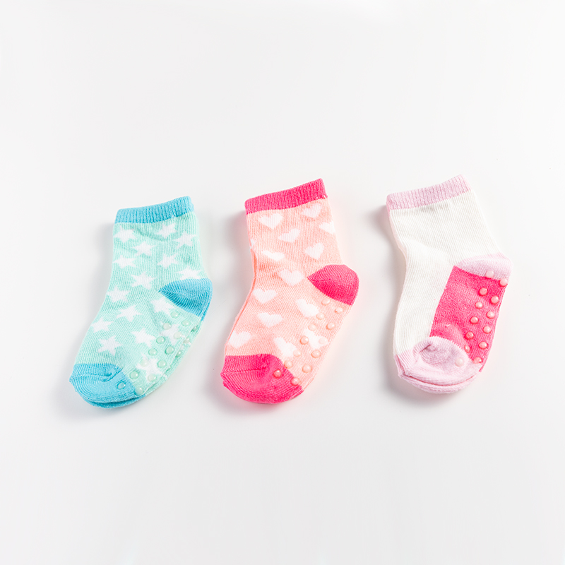 Spring and autumn children's and baby socks, pure cotton girls' socks, mid-calf socks, floor socks, baby socks