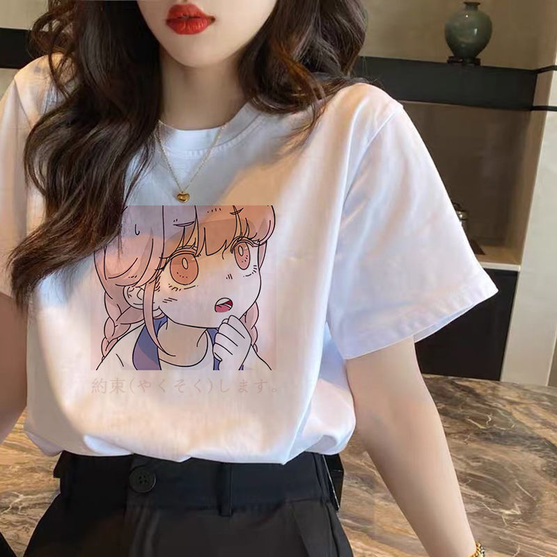 2021 spring/summer new loose short sleeve women's T-shirt half sleeve women's T-shirt Fashion Han Fan student bestie sister dress 336 Application Scenario