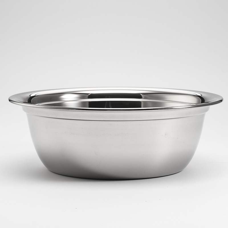 DF99413 304欧式味斗加厚圆形不锈钢盆加深家用洗菜盆子和面斗盆洗脸盆平底多用盆 DF Trading House详情图2