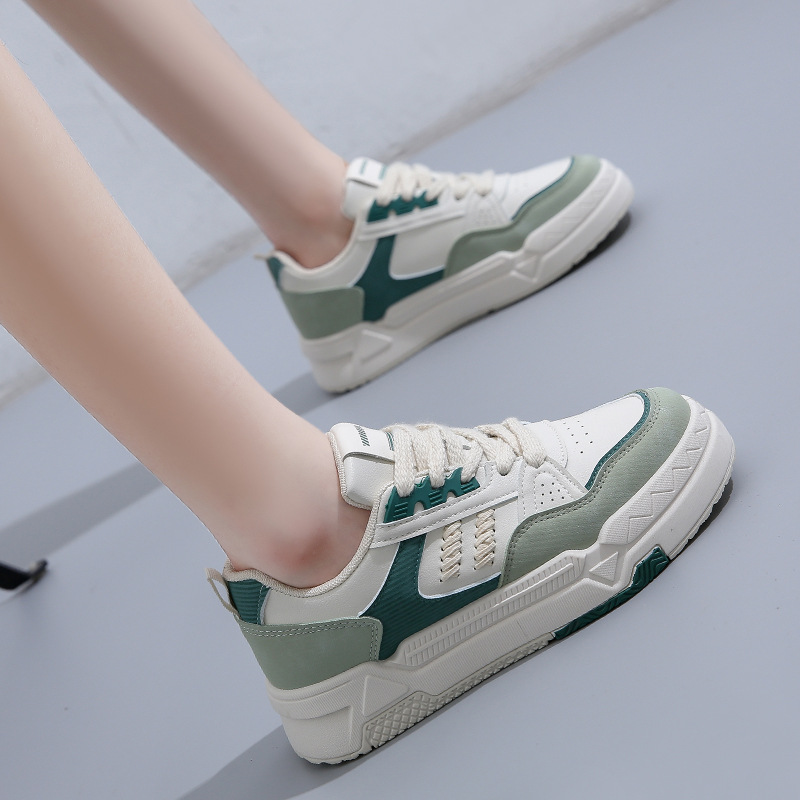 Small white shoes women 2022 autumn new Korean version of all female students thick soles board shoes casual sports shoes women's shoes 618630 Specification drawing