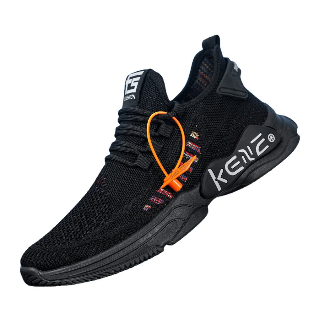 Sports men's shoes 2022 flying weaving new summer and autumn Korean fashion shoes Breathable mesh running shoes men's casual shoes 886 Item Picture