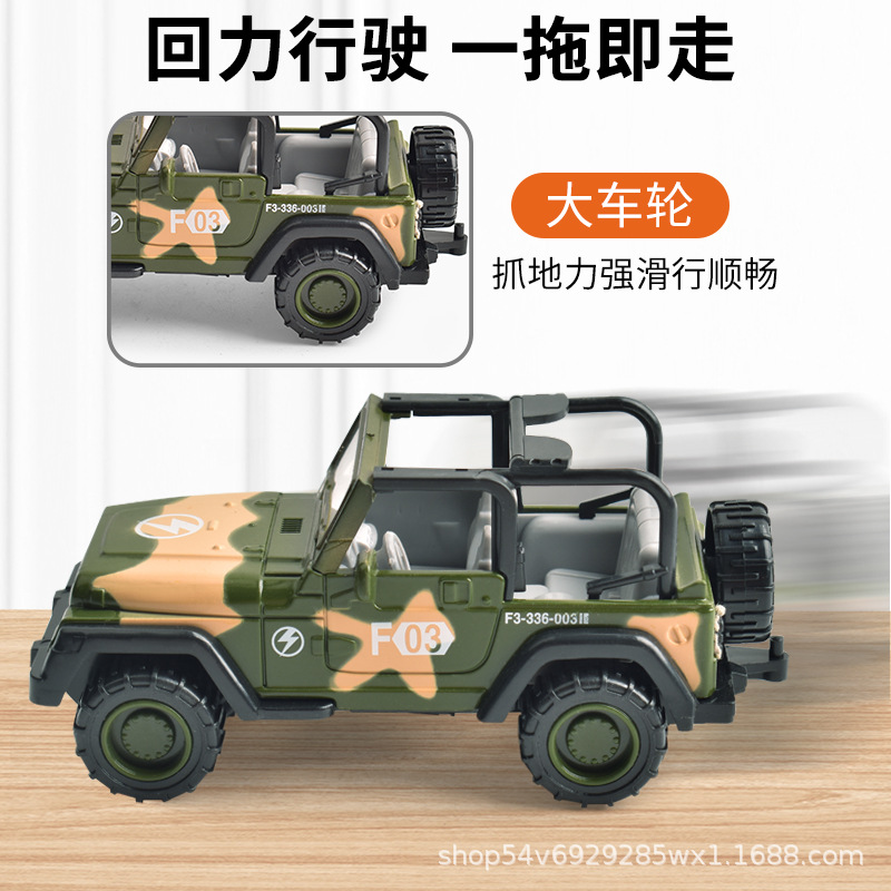 仿真军事模型装甲坦克车儿童玩具车合金男孩回力车垃圾消防工程车144详情图2