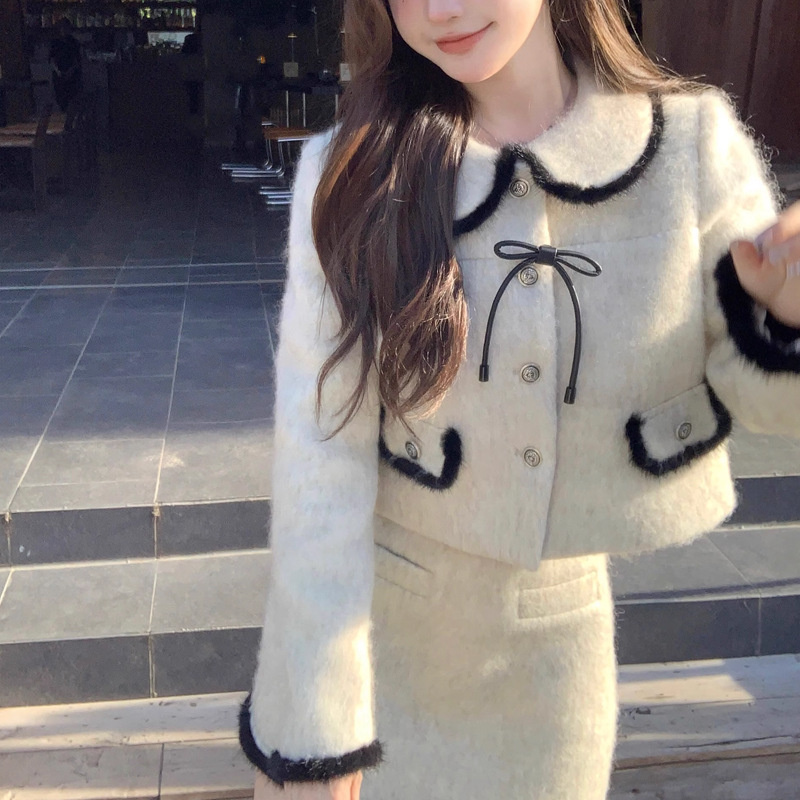 23秋冬新款亚马逊欧美Polo领打底针织长裙宽松大码纯色女士连衣裙56212