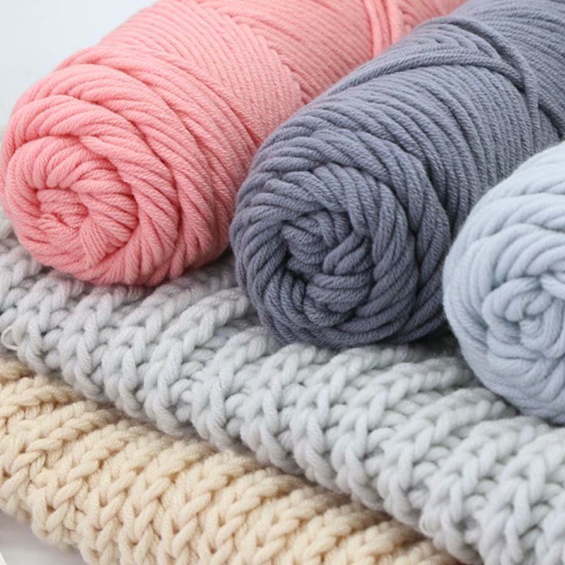 8 lovers cotton wool yarn coarse wool yarn diy scarf thread rod needle thread Milk cotton silk multi-strand wool wholesale 38 Specification drawing