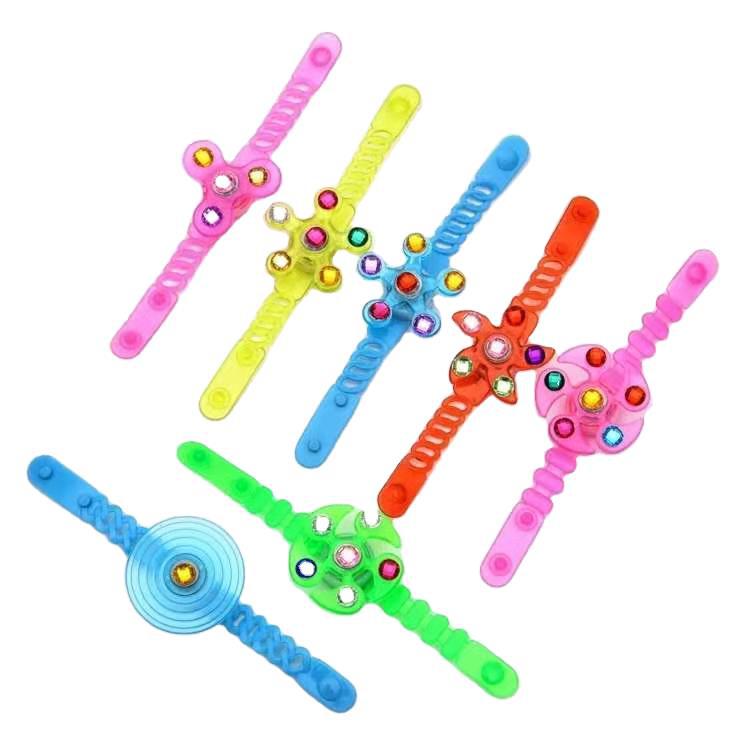 Children's luminous toy Gyroscope bracelet Flashing gyroscope bracelet novelty toy children's stall explosion gyroscope toy 378 Item Picture