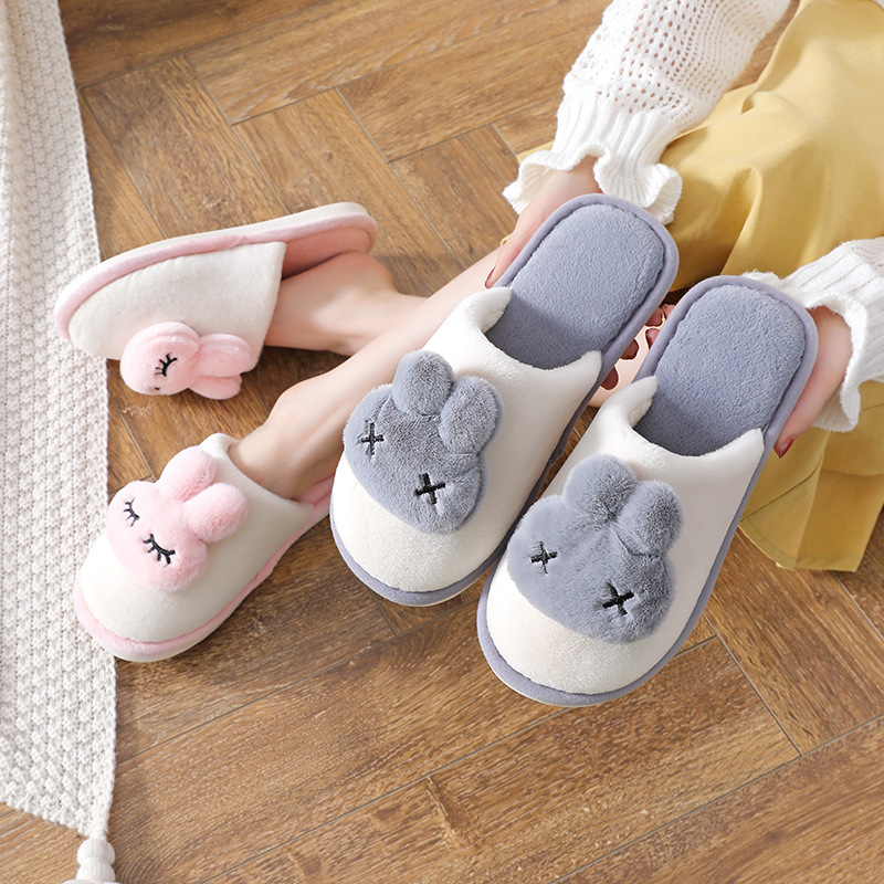 2022 new rabbit head lovers autumn winter thick bottom indoor home warm cotton shoes non-slip woolly cotton slippers 793 Application Scenario