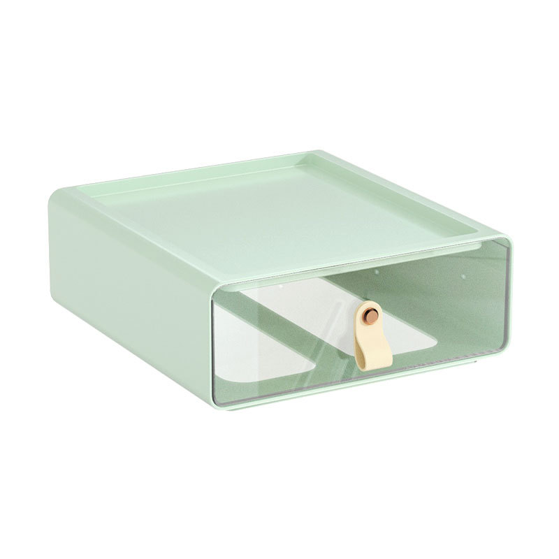 K10-2746 Transparent drawer storage box is a large-capacity storage box and cabinet that can be stacked on the desktop of an office and dormitory detail image 17