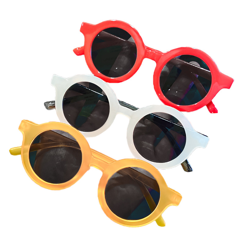 韩版新款儿童太阳镜遮阳圆框儿童眼镜可爱墨镜镂空防晒偏光镜饰品257详情图5