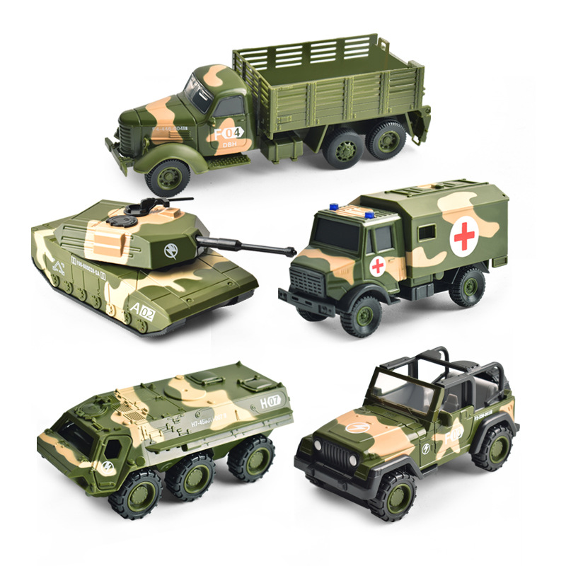 仿真军事模型装甲坦克车儿童玩具车合金男孩回力车垃圾消防工程车144详情图4