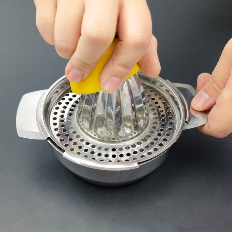 DF99206 Lemon Juicer Color stainless steel Manual juicer Fruit lemon Orange Juicer Hand press Portable juicer DF TRADING HOUSE Specification drawing