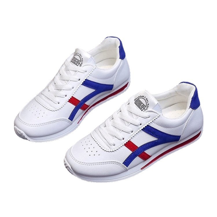 Women's casual shoes 2022 spring new breathable leather women's shoes Fashion Korean version of sports shoes cross-border Forrest Gump shoes women 182 Item Picture