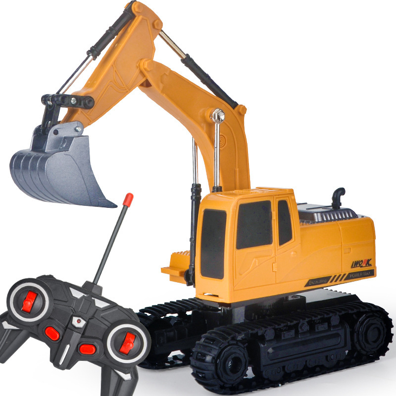 Cross-border children boys electric alloy six-channel large excavation truck model charging toy supermarket stall 155 Application Scenario