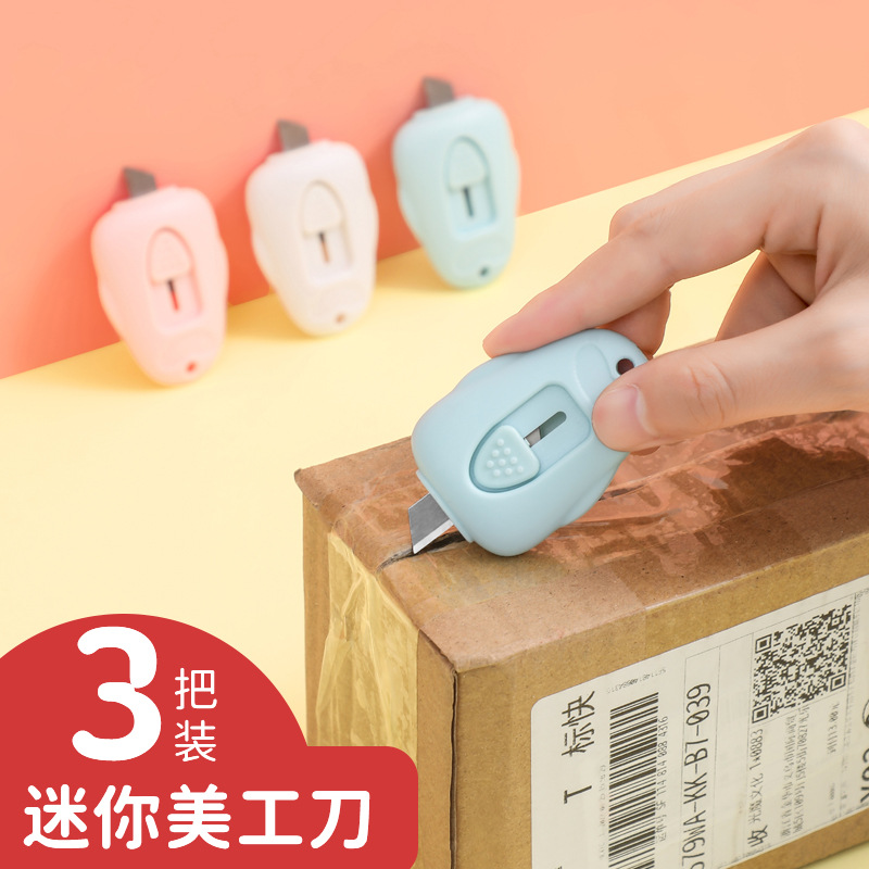 Simple portable mini utility knife unpacking express parcel art cutting paper student art knife manufacturer wholesale 70