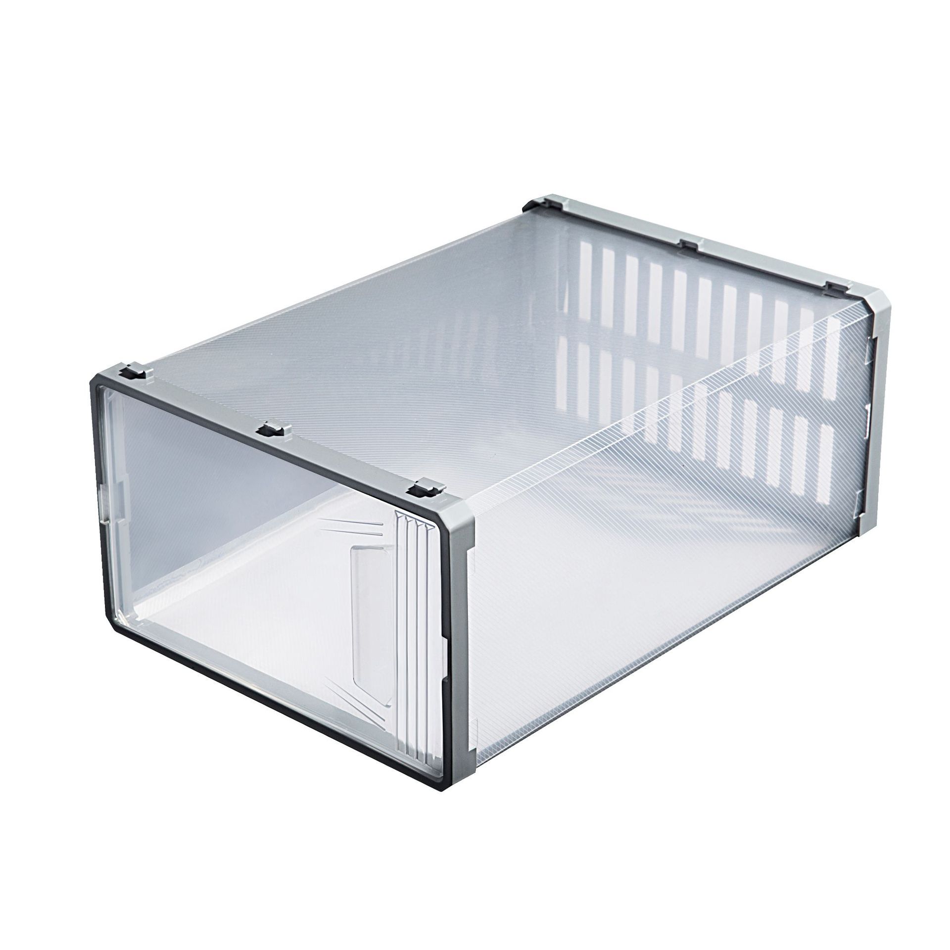 Shoe Storage box ABS Clear plastic shoe box Dustproof moisture-proof storage Japanese shoe box clamshell drawer 411 Item Picture