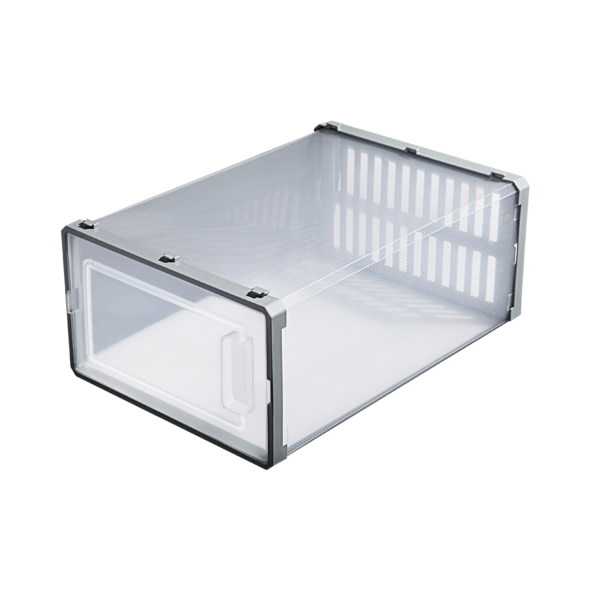 Shoe Storage box ABS Clear plastic shoe box Dustproof moisture-proof storage Japanese shoe box clamshell drawer 411 details Picture