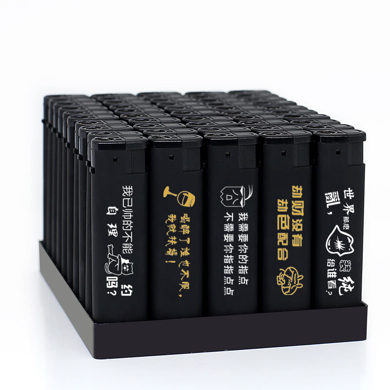 Wholesale disposable lighters must be made to print advertising logo metal lighter lettering wheel 435 Item Picture