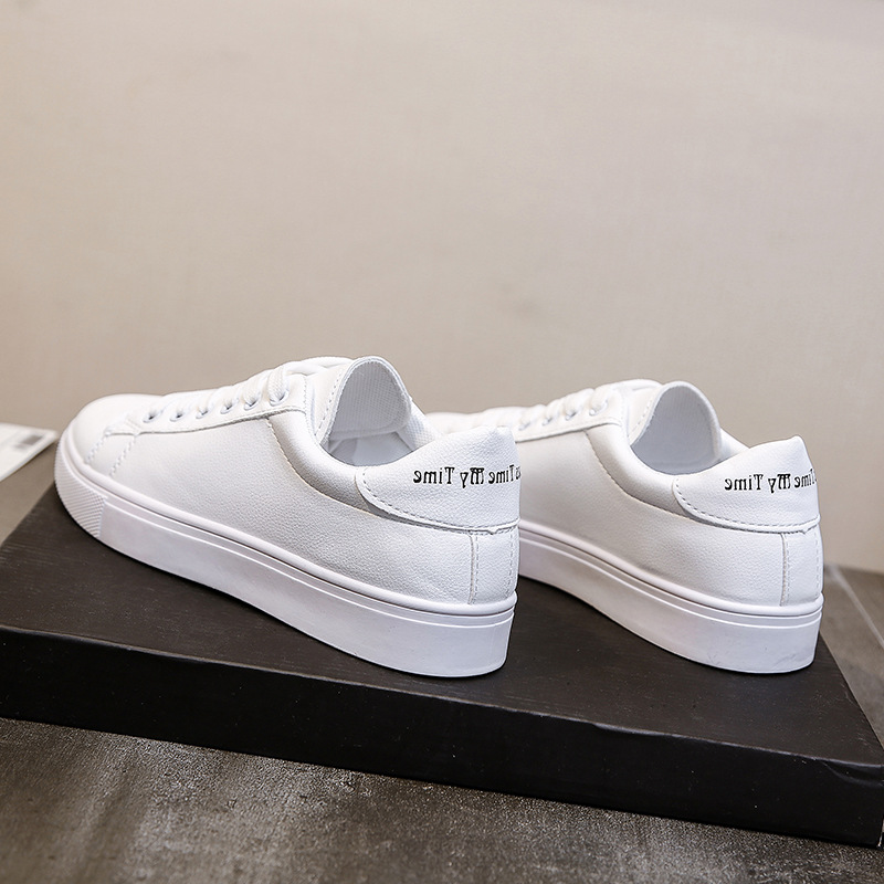 Thick soled small white shoes women 2022 summer new fashion white student round head board shoes sports leisure shoes wholesale 538 Specification drawing