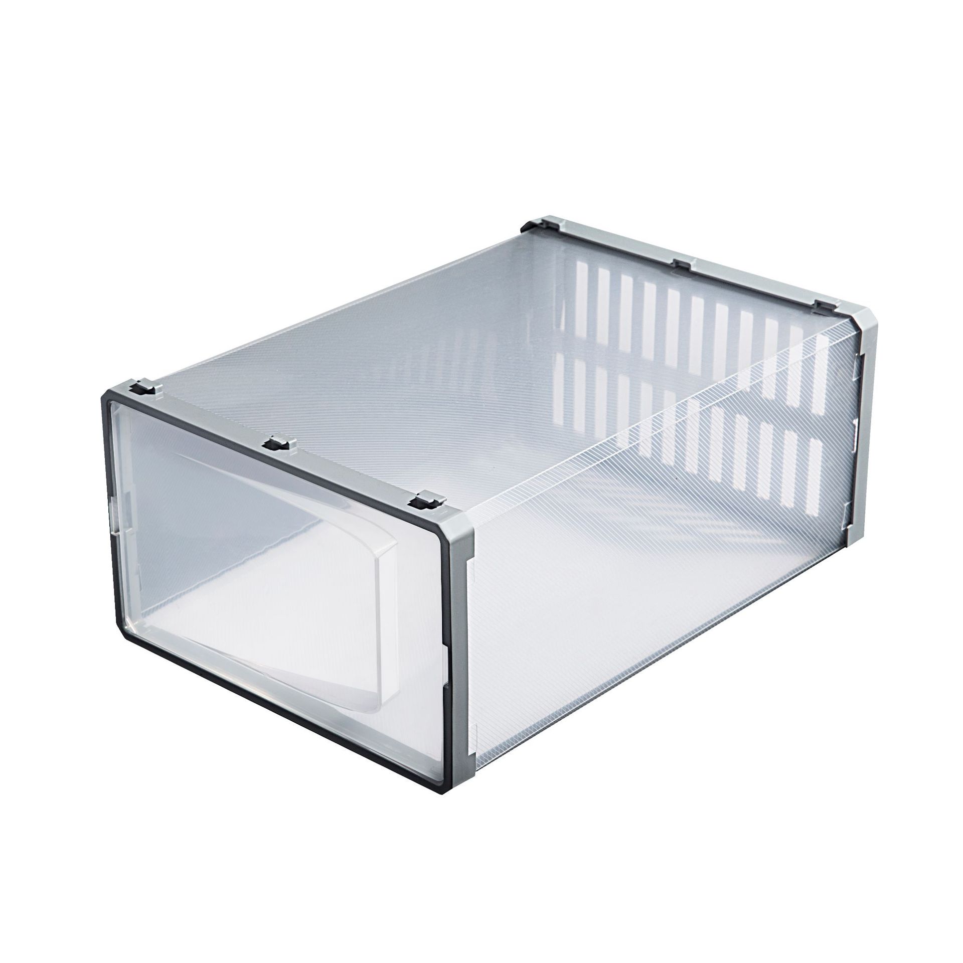 Shoe Storage box ABS Clear plastic shoe box Dustproof moisture-proof storage Japanese shoe box clamshell drawer 411 Application Scenario