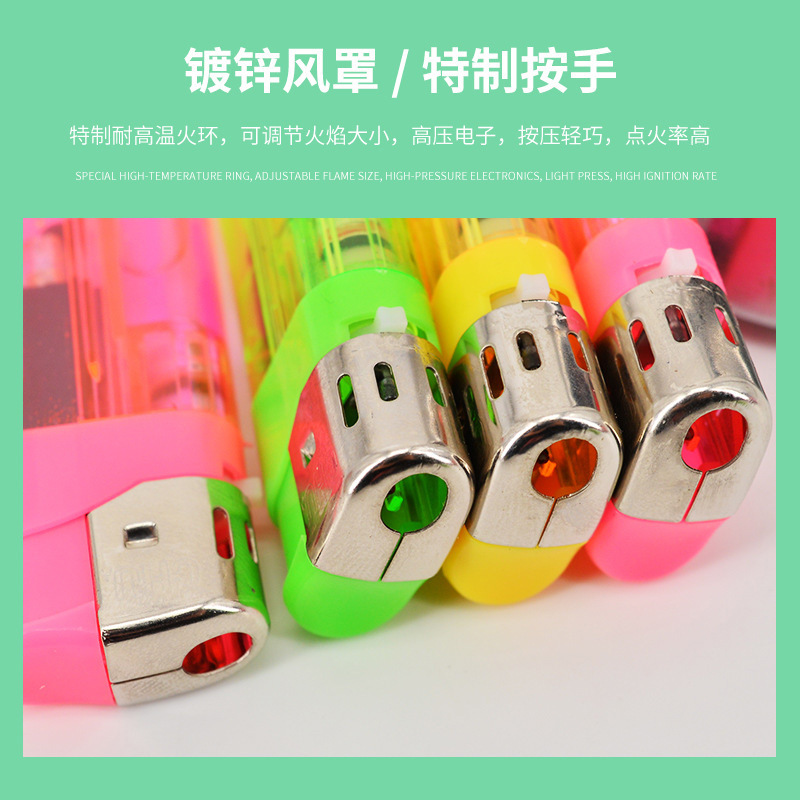 Large thickened 309 lighter Disposable lighter Plastic electronic open Flame lighter 865 Application Scenario