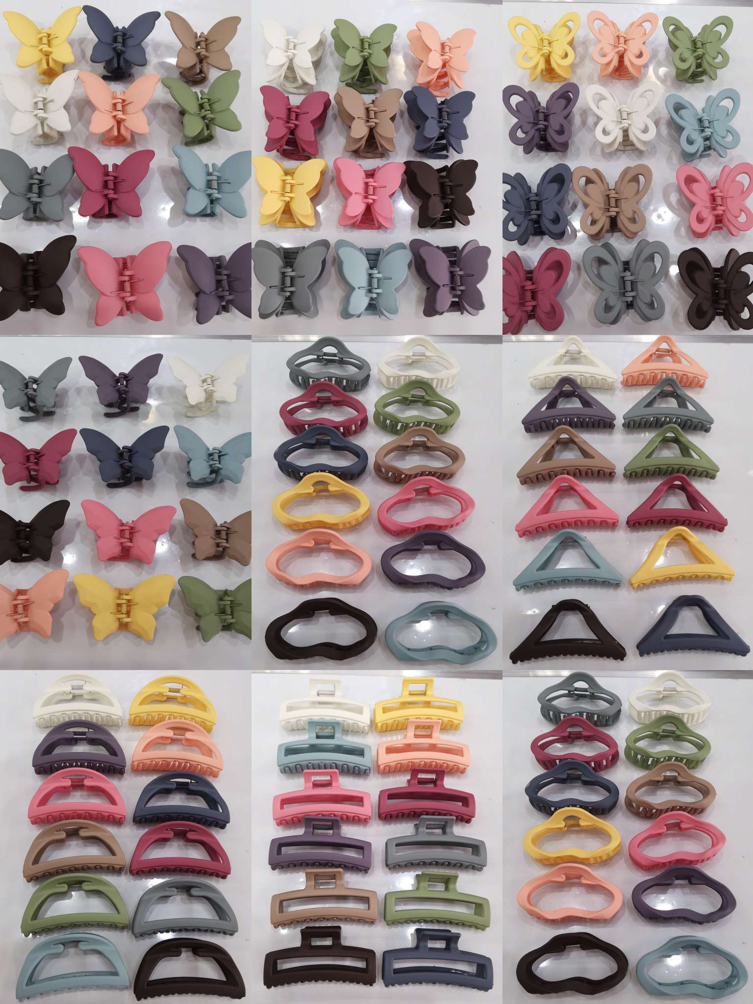 The popular double-layered transparent hair clip for bathing and taking a shower, the strange hand claw, Haishen accessories, factory direct sales details Picture