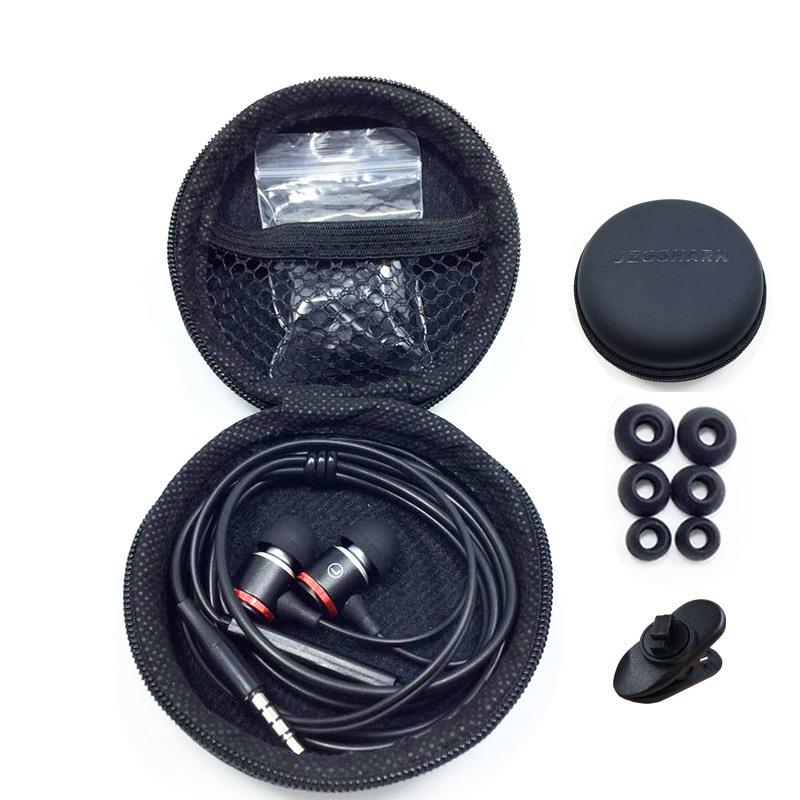 Mobile wire-controlled headphones Metal Heavy bass noise cancelling computer wired Student in-ear gaming headphones Android Wholesale 664 details Picture