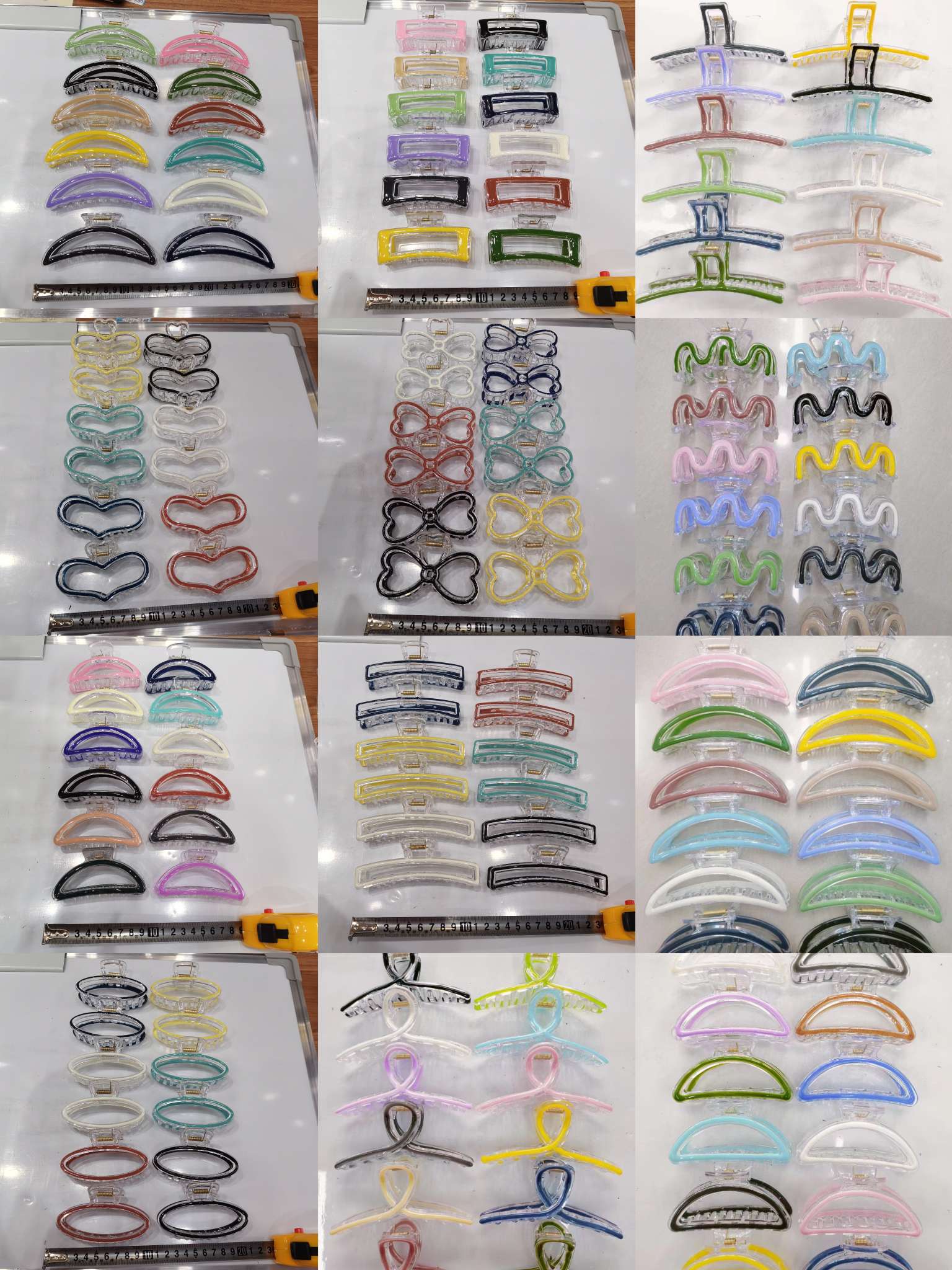 The popular double-layered transparent hair clip for bathing and taking a shower, the strange hand claw, Haishen accessories, factory direct sales