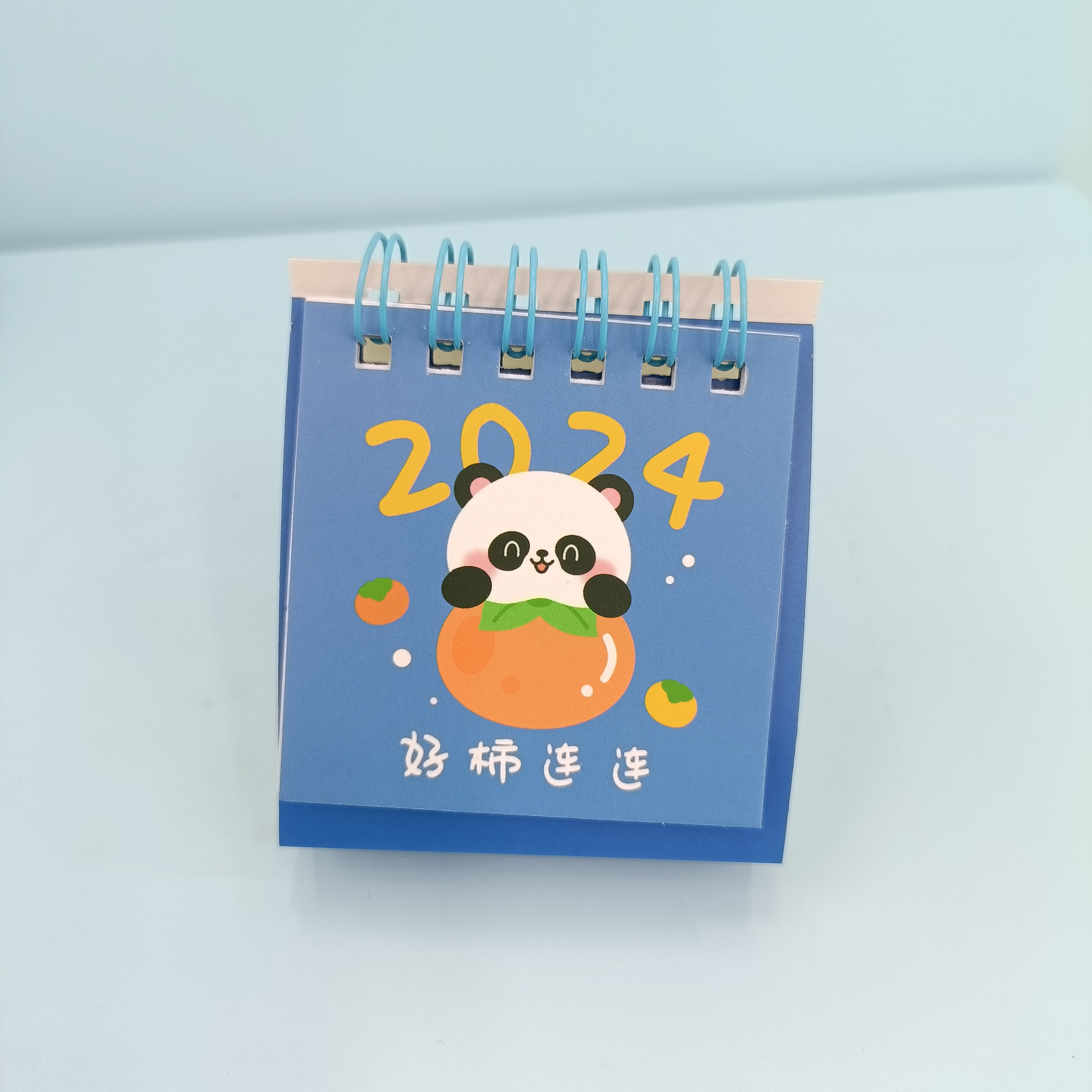 2024 Cute mini Text desk calendar, a simple and artistic student calendar notebook details Picture