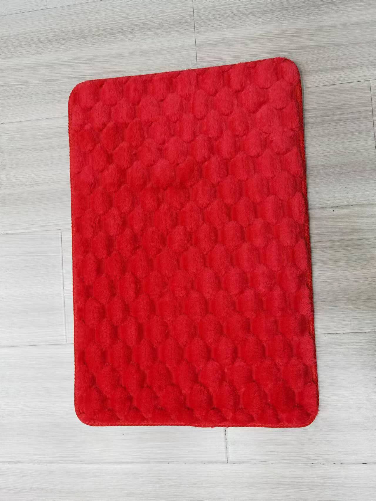 The new large golden turtle velvet floor mat, carpet floor mat, door mat, anti-slip mat, solid color three-dimensional mat, and indoor anti-slip mat come in multiple colors that can be mixed. The fabric is comfortable and soft, with good anti-slip effect at the bottom. The standard size is 40*60CM Application Scenario