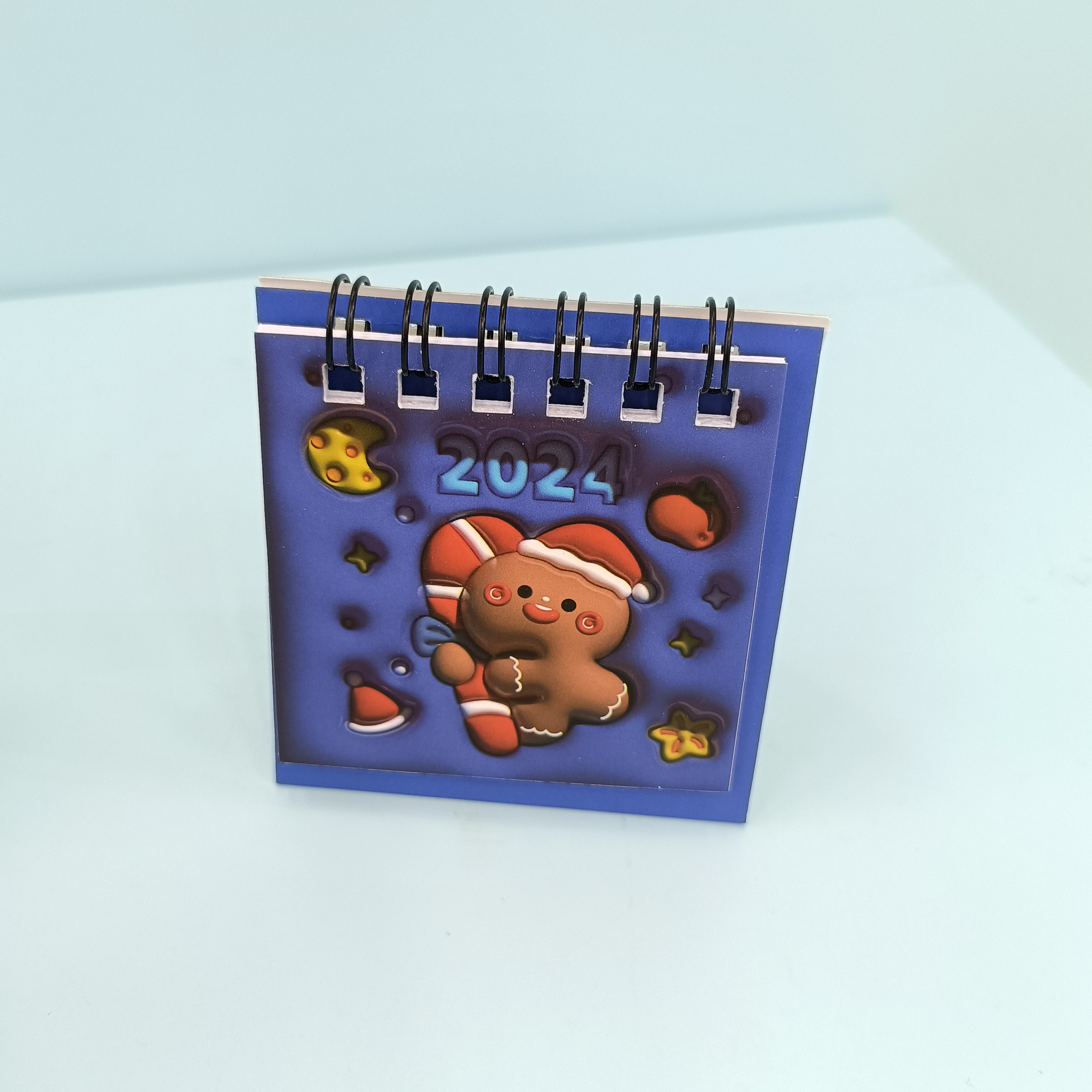 2024 Christmas Series Creative cartoon cute Mini desktop calendar Application Scenario