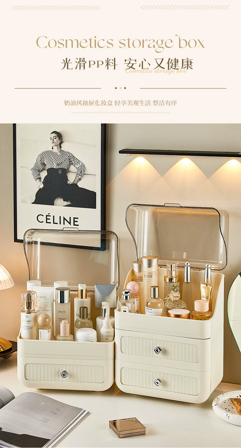 Y169-129 Cosmetics Storage Box, Cosmetics Box, Desktop Storage Cabinet, Item Organization Box, Cosmetics Storage cabinet detail image 7