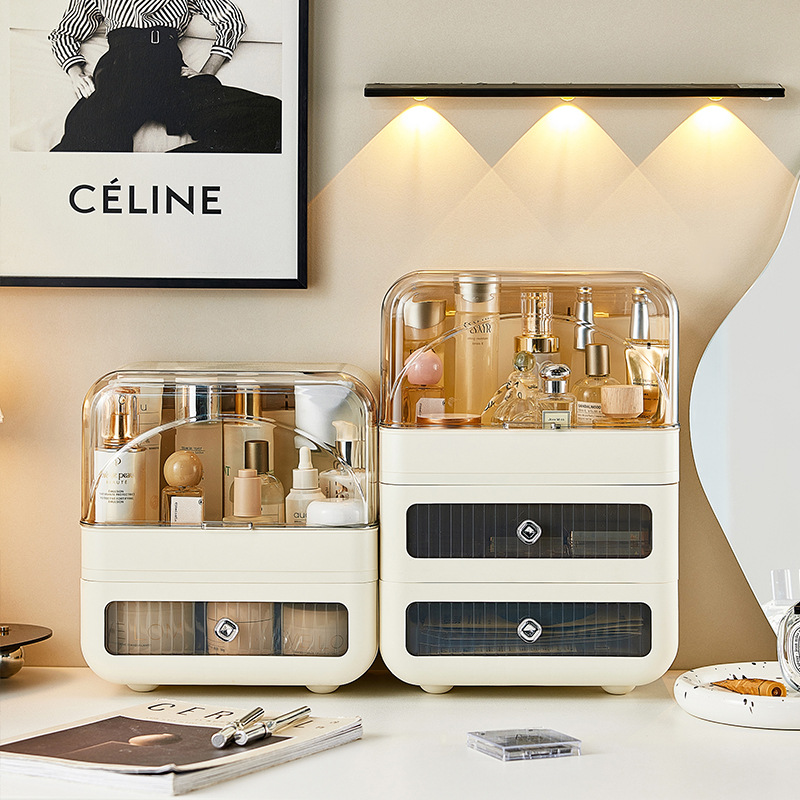 Y169-129 Cosmetics Storage Box, Cosmetics Box, Desktop Storage Cabinet, Item Organization Box, Cosmetics Storage cabinet Item Picture
